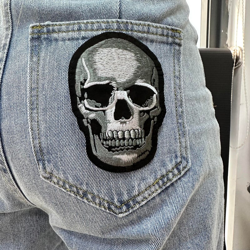 Zittop Skull Patch DIY Horror Applique Embroidered Sew Iron on Patch - Image 5
